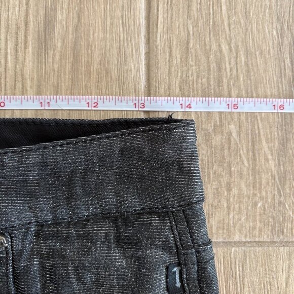 Tripp NYC Glitter Pants Women's 27 Back Silver Grunge Emo Goth Skull Party NYE - Picture 9 of 11